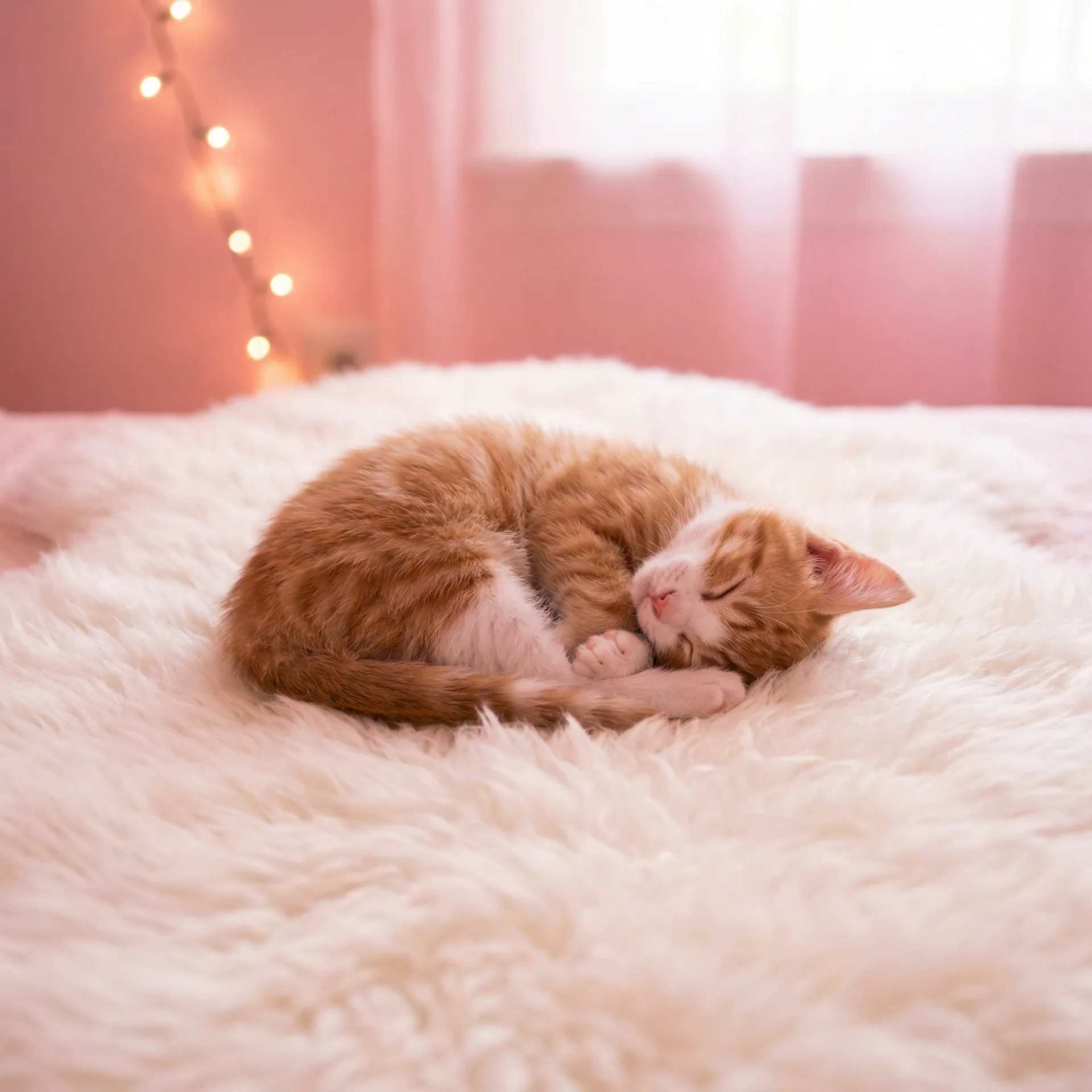小猫蜷成一团入睡 - 护士给病人做性功能康复治疗